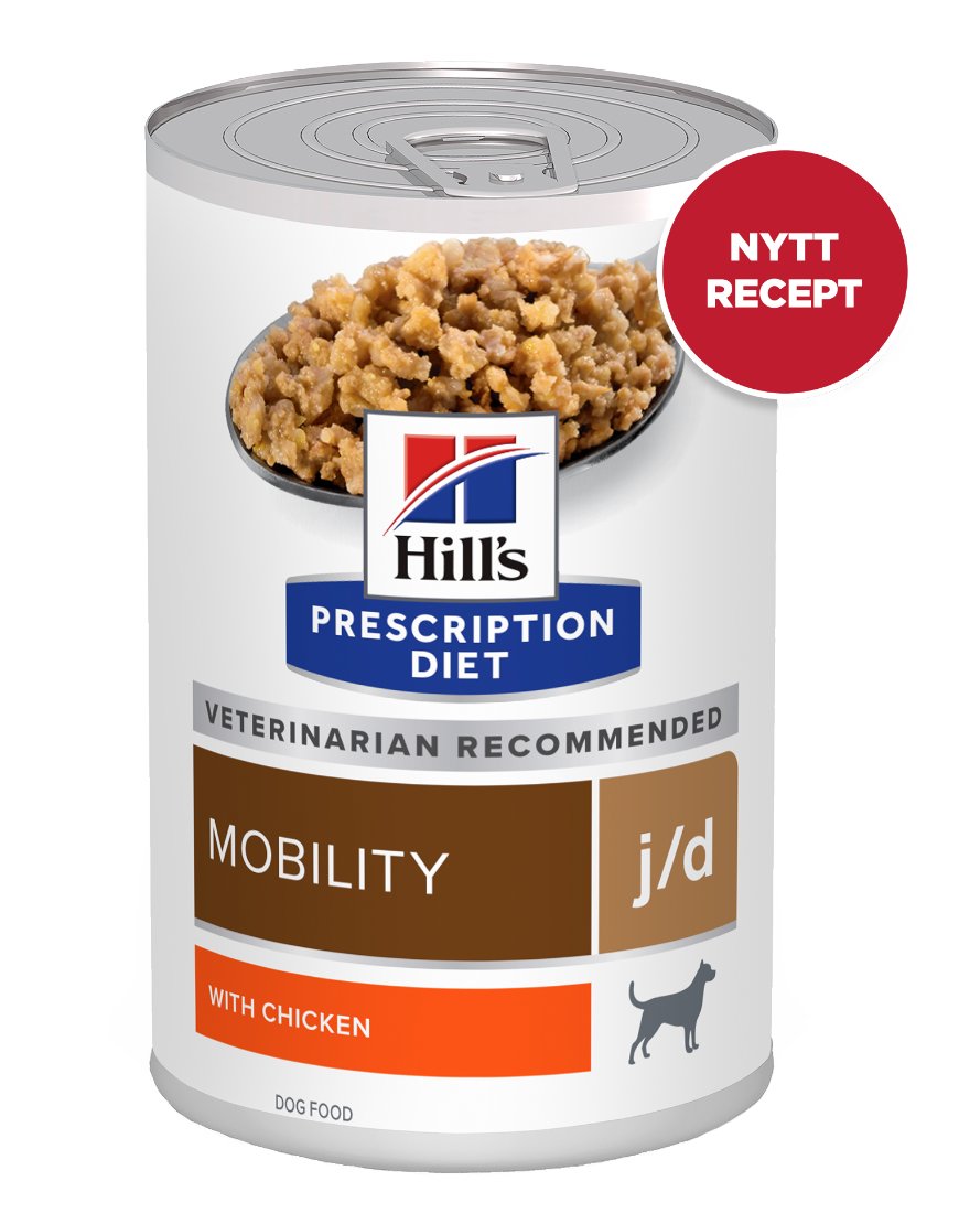 Hill's PRESCRIPTION DIET j/d Joint Care vådfoder til hunde med kylling med ledpleje fra Hills Prescription Diet.