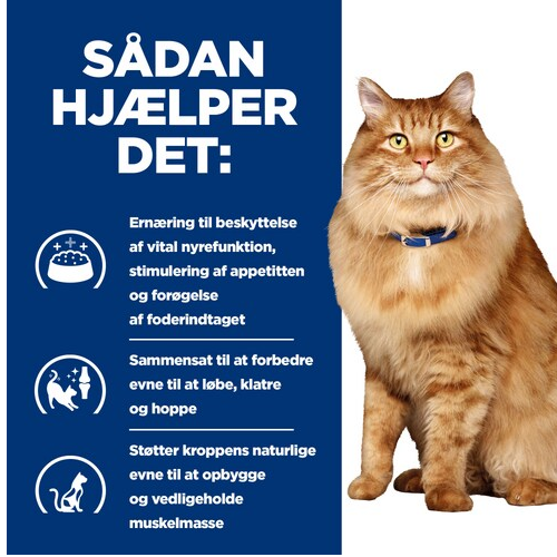 Sadan hälser det - Hill's PRESCRIPTION DIET k/d + j/d Mobility tørfoder til katte med kylling.
