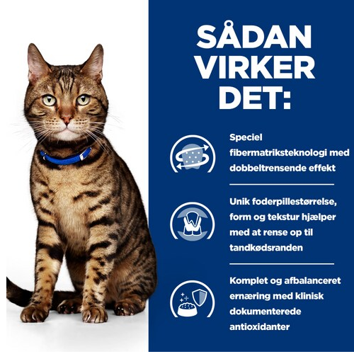 Sadan vikker det - Hill's PRESCRIPTION DIET t/d Dental Care tørfoder til katte med kylling flavor.