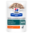 Hill's PRESCRIPTION DIET w/d kattefoder med kylling 12x85g potionsposer