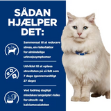 Sadan hjælper det med Hill's Prescription Diet c/d kattemad med kylling. Til katte med urinvejsproblemer & Strees - Hills Prescription Diet for urinvejsproblemer.