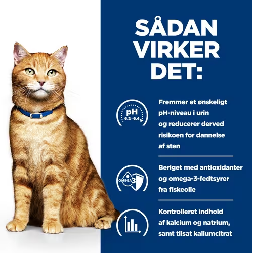 Hill's Prescription Diet c/d multicare kattemad med kylling. Til katte med urinvejsproblemer