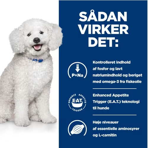 Hill's Prescription Diet k/d Early Stage hundefoder til hunde med tidlige tegn på nyrelidelser 12 kg