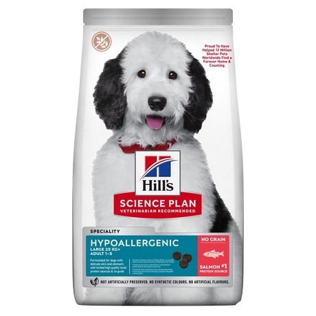 Hill's Science Plan - Canine Adult Hypoallergenic med laks til store hunde 12kg