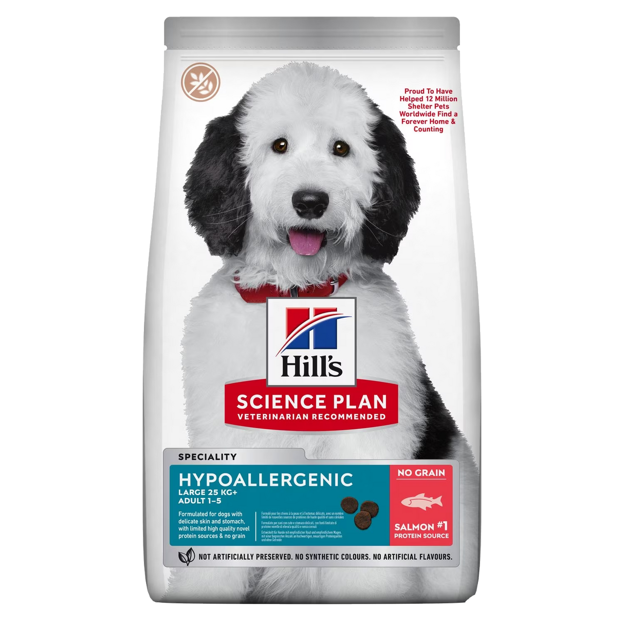 Hill's Science Plan - Canine Adult Hypoallergenic med laks til store hunde 12kg