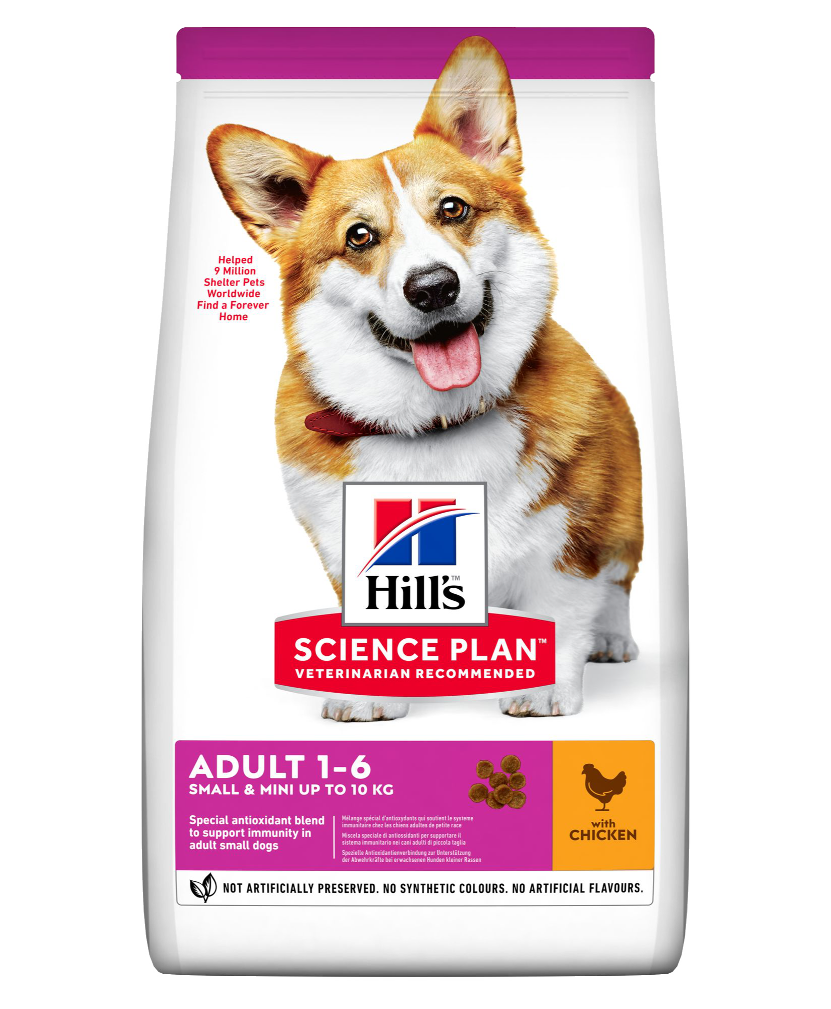 Hills Sciences plan tørfoder til voksne Små & Mindre hunde på 1 til 6 år med kylling og kalkun