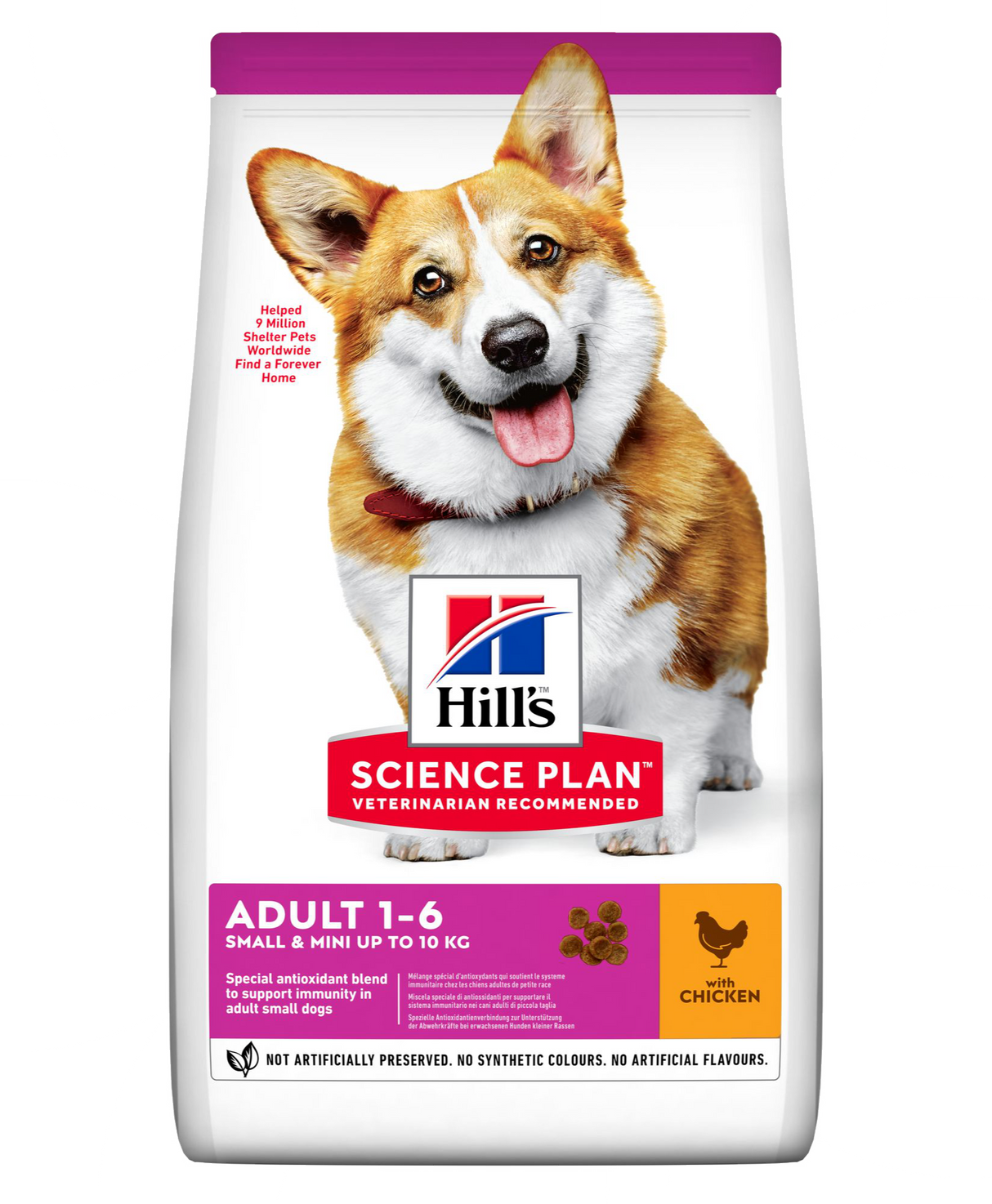 Hills Sciences plan tørfoder til voksne Små & Mindre hunde på 1 til 6 år med kylling og kalkun