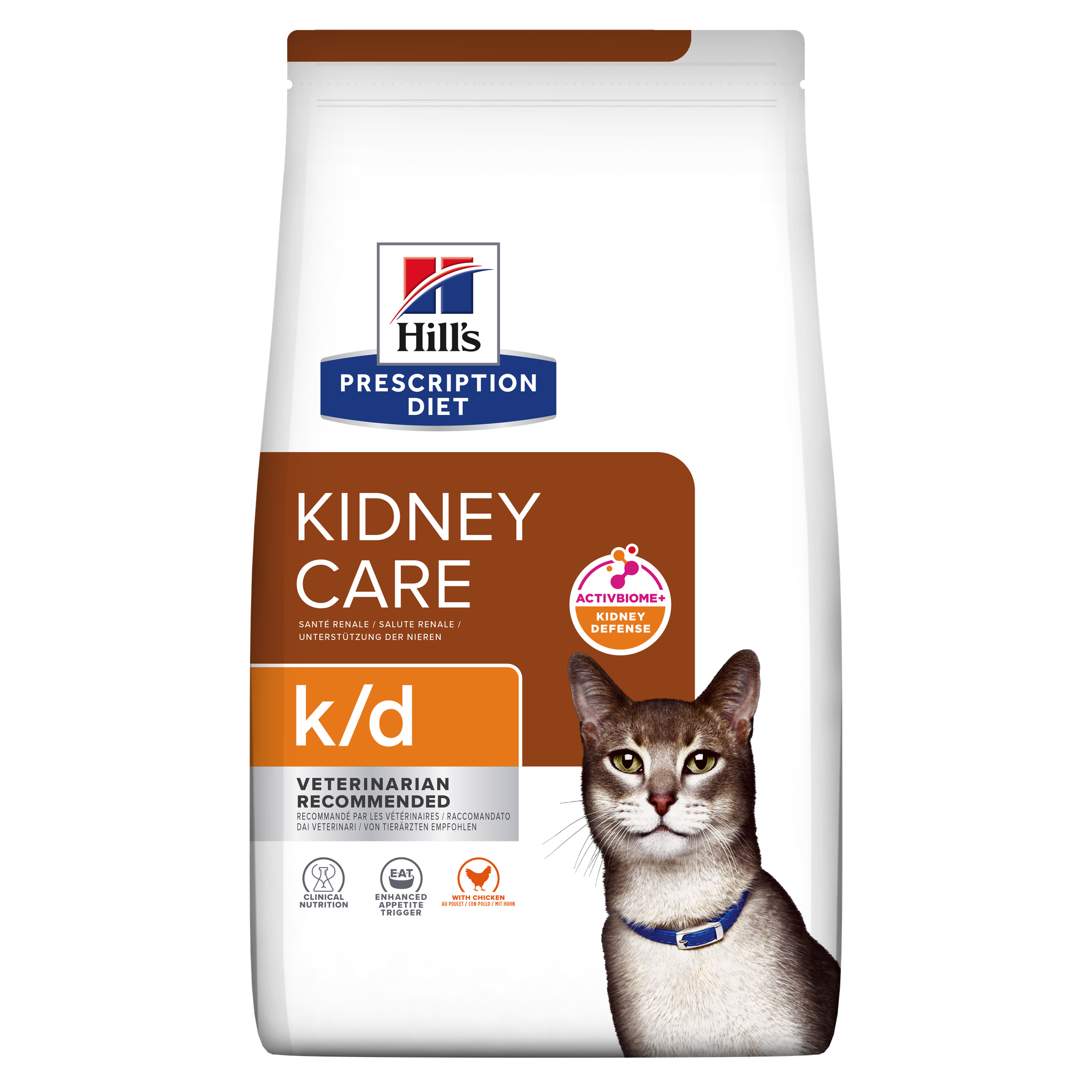 Hill's PRESCRIPTION DIET k/d Kidney Care tørfoder til katte med kylling eller laks