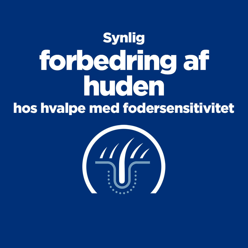 Hill's PRESCRIPTION DIET Derm Complete Puppy Miljø-/Fodersensitivitet ris & æg opskrift tørfoder til hvalpe