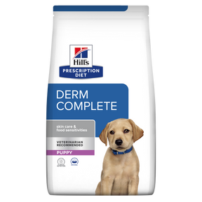 Hill's PRESCRIPTION DIET Derm Complete Puppy Miljø-/Fodersensitivitet ris & æg opskrift tørfoder til hunde