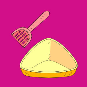 Hjørnetoilet og tilbehør til gnaver