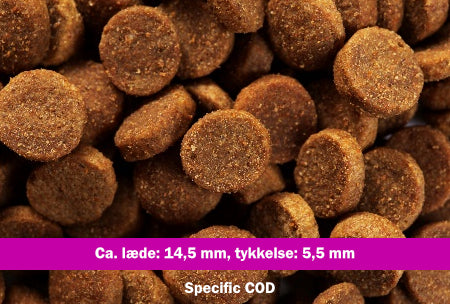 Kibble shape og størrelse - COD