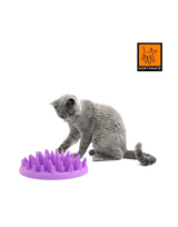 Aktivitets mad og gufskål til katte -  Lilla Madskål | Catch