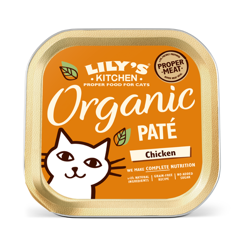 Lily´s kitchen - Organic Chicken Paté | Økologisk vådfoder med kylling til katte