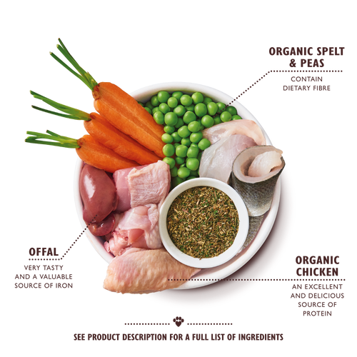 Lily´s kitchen - Organic Dinner for Puppies | Økologisk hvalpefoder med kylling og grønsager