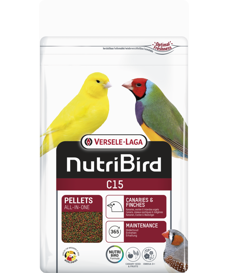 NUTRIBIRD C15 - Optimal Pellets til Små Fugle