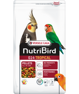 NUTRIBIRD G14 TROPICAL 1KG | Versele-Laga Optimal Pellets: Videnskabeligt godkendt foder til større fugle
