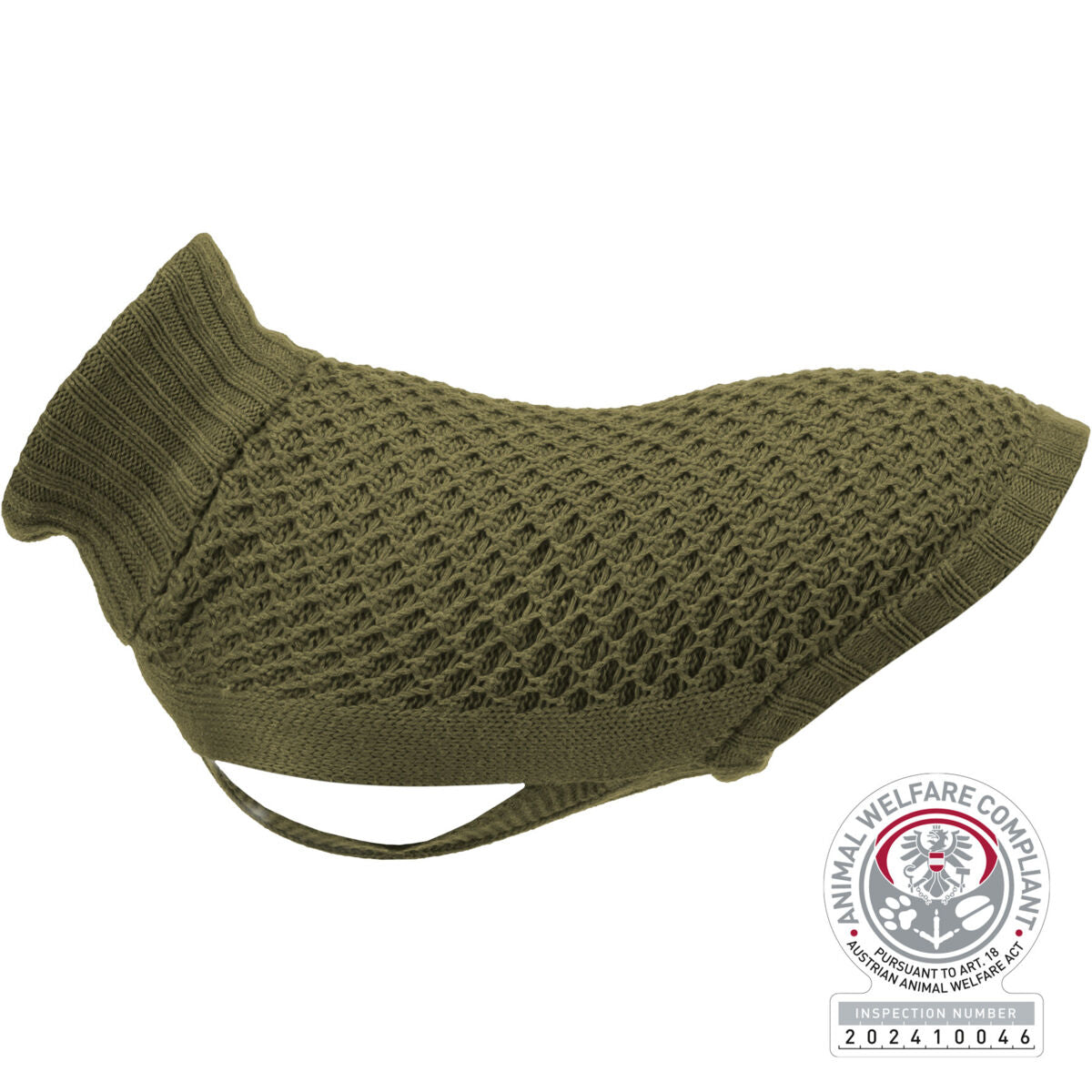 Hundetrøje, oliven grøn, Pullover Norwood