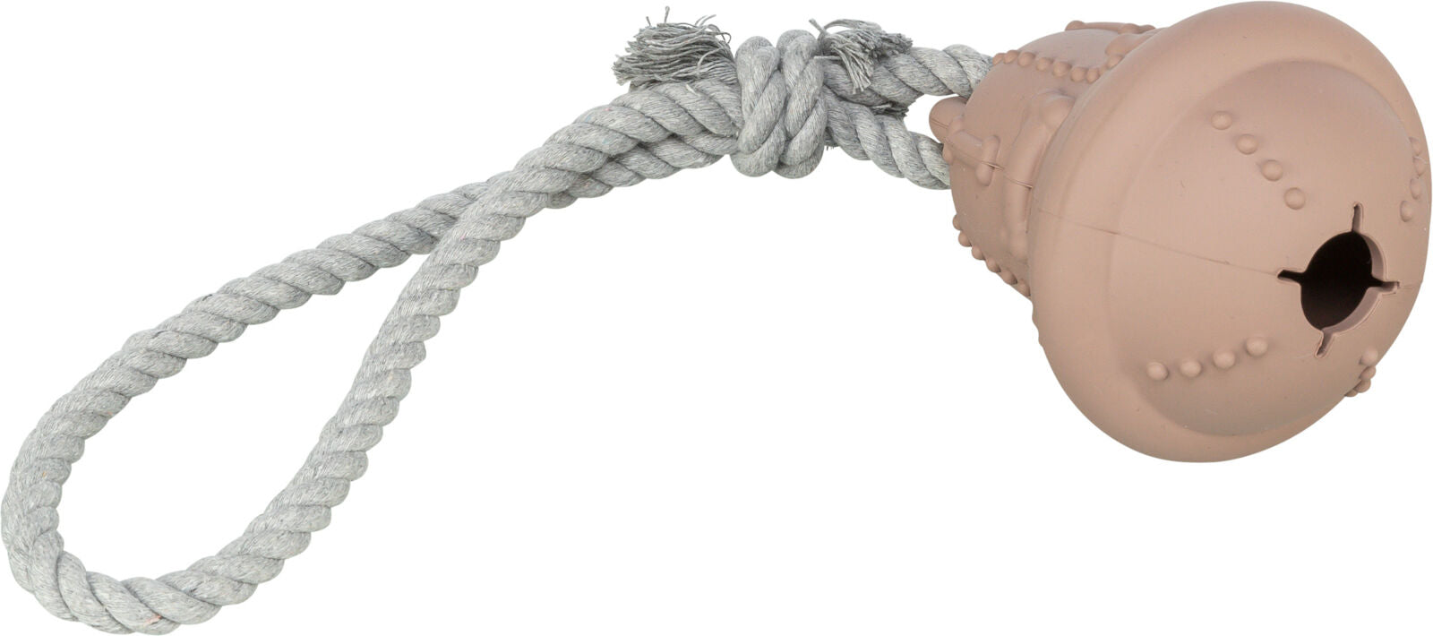 Hundelegetøj / Reb med gummi klokke