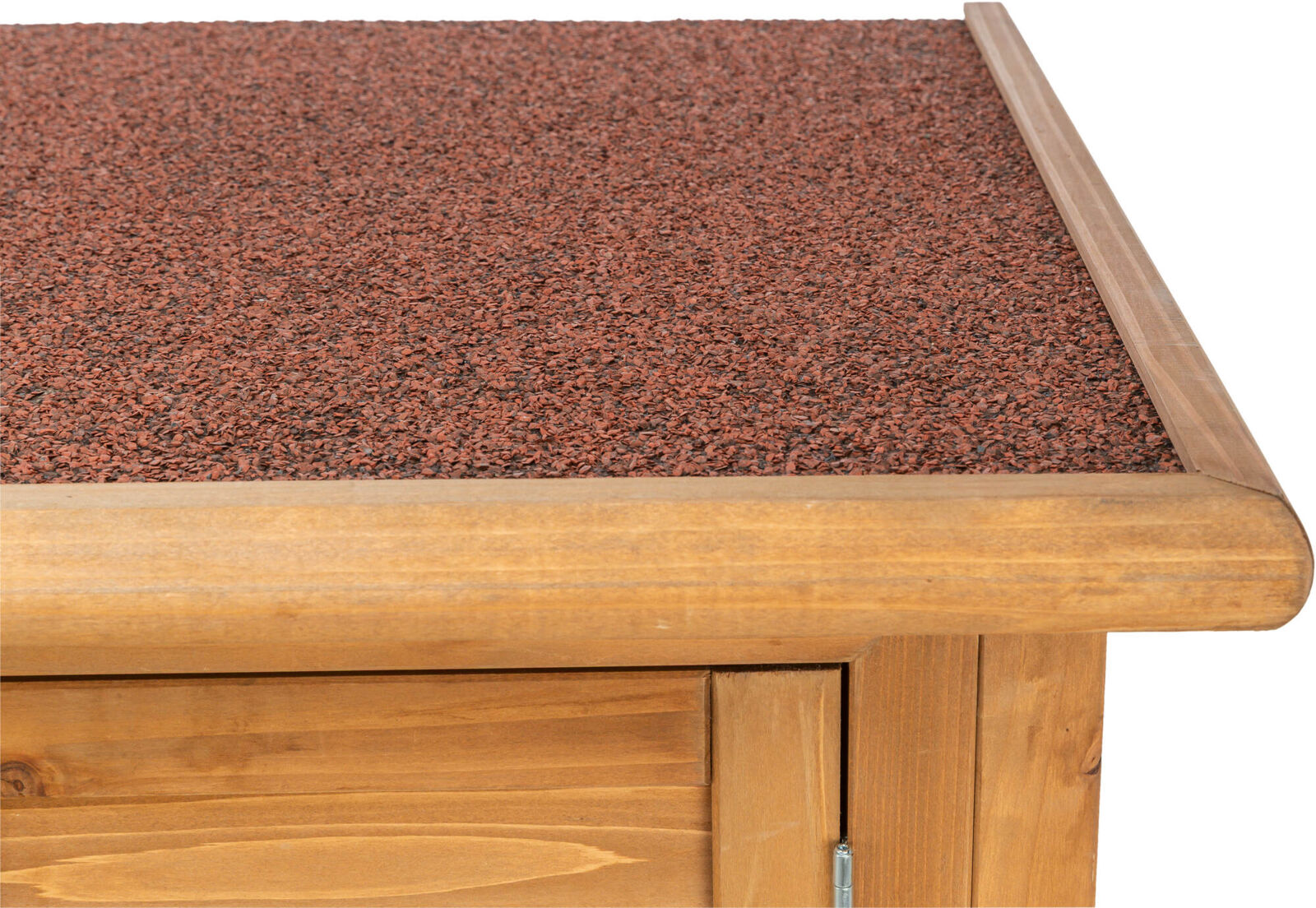 Udendørs Dobbelt isoleret kaninbur, Brun, til 2 kaniner åbning modsatte side - 116x113x65 cm - Leveret gratis lige til døren