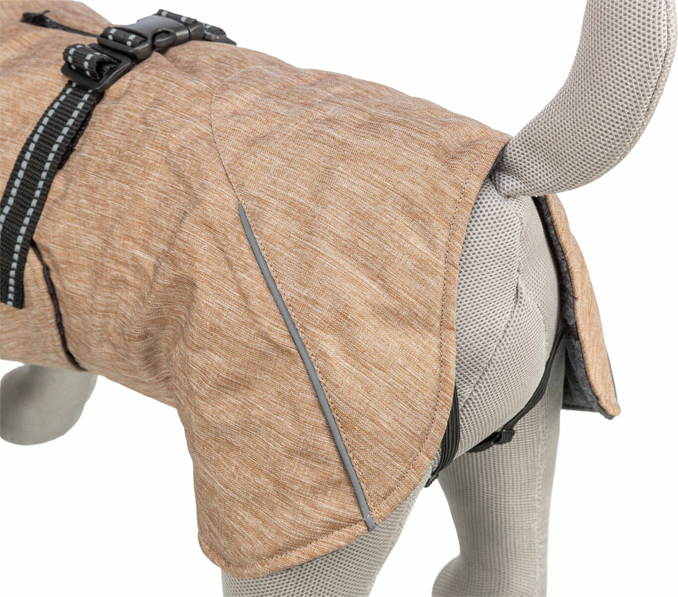 Hunde vinterjakke RIOM sandfarvet (varm & vandafvisende)