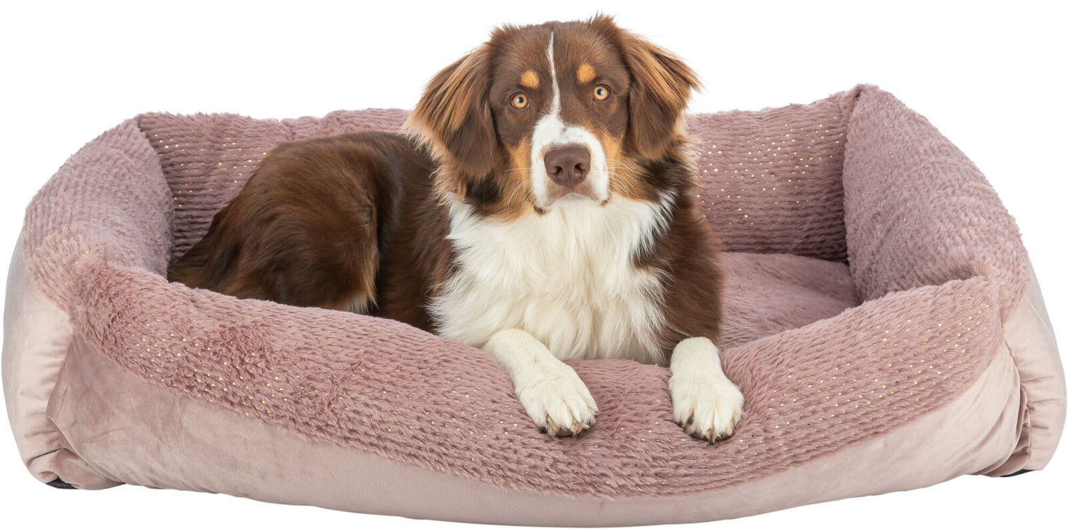 Hundeseng med juleglimmer - Rosa eller Grå