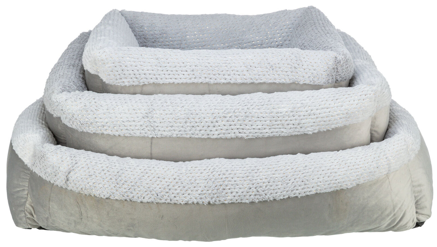 Hundeseng med juleglimmer - Rosa eller Grå