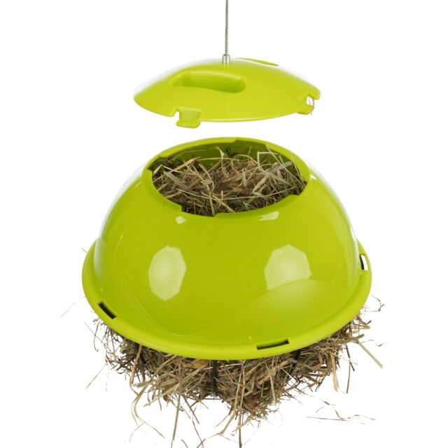 Hø- og Foderbold til gnavere, med låg Ø16cm