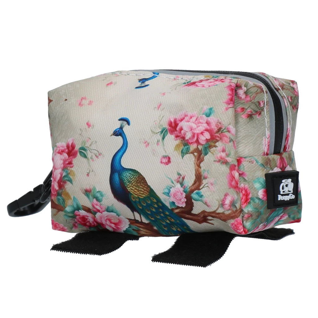Høm Høm hundepose holder - Peacock WHITE fra PoopyGo