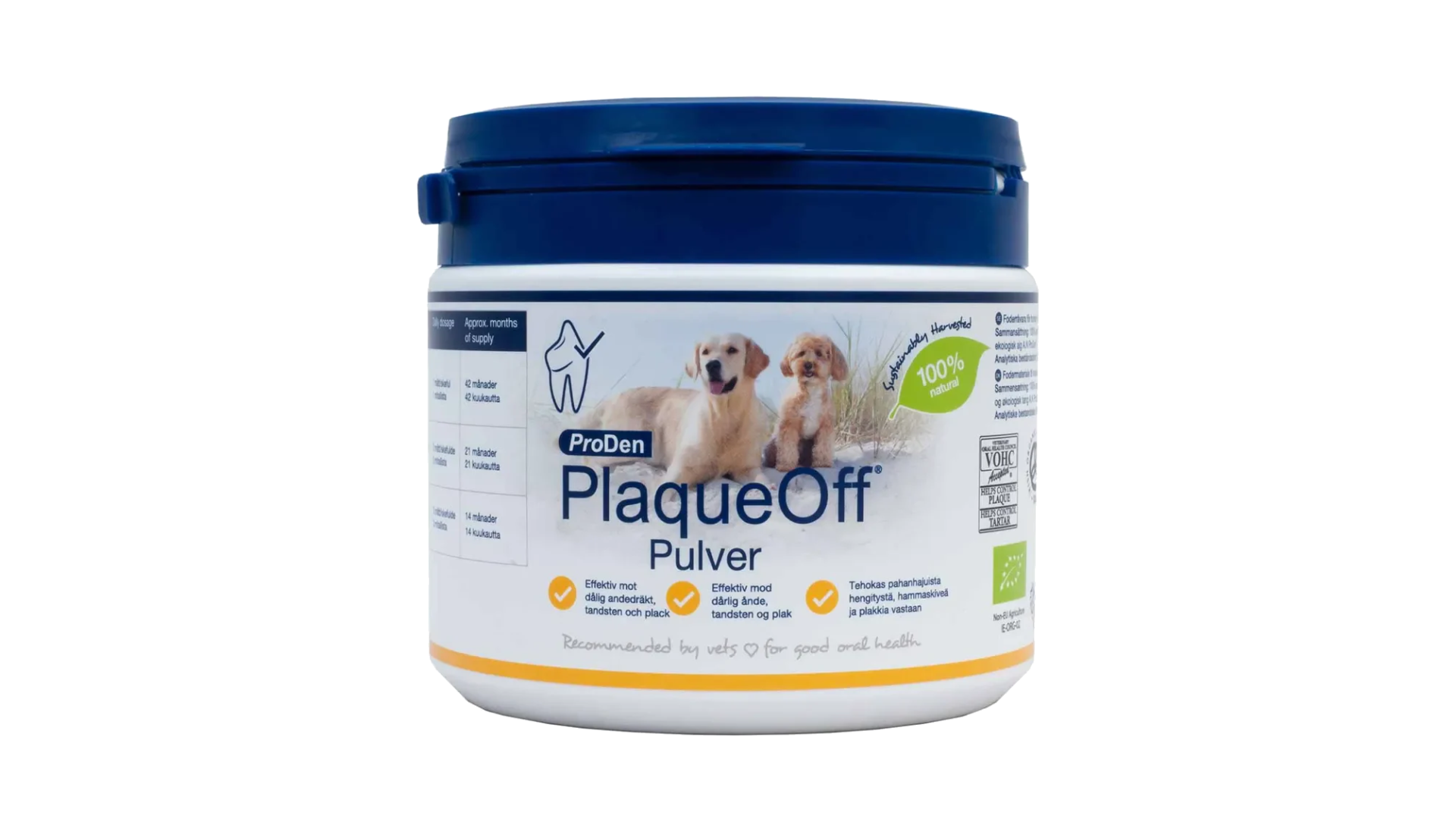 Plaque Off til forebyggelse af plak og tandsten