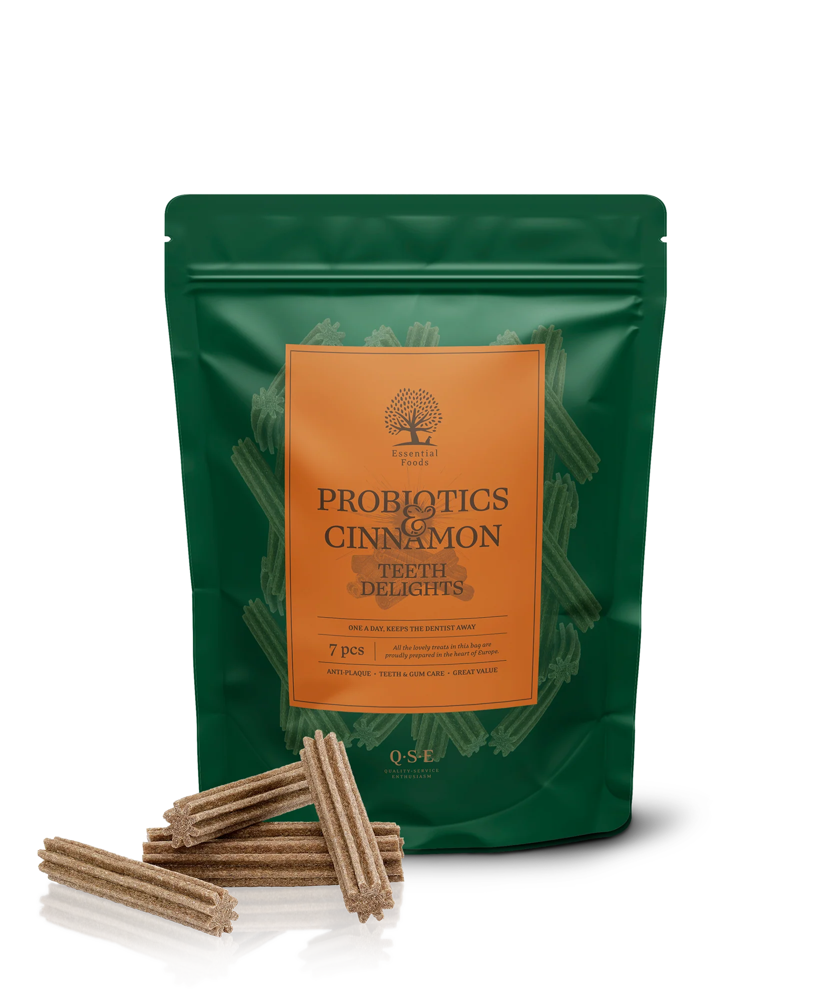 ESSENTIAL Grain Free Probiotics Teeth Delights 7 stk - god tyggeaktivitet
