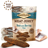 Hundegodbidder Kornfri And med Sild- MEAT JERKY kornfri Fillet