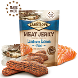 Hundegodbidder Kornfri Lam med Laks Fillet - MEAT JERKY Fillet