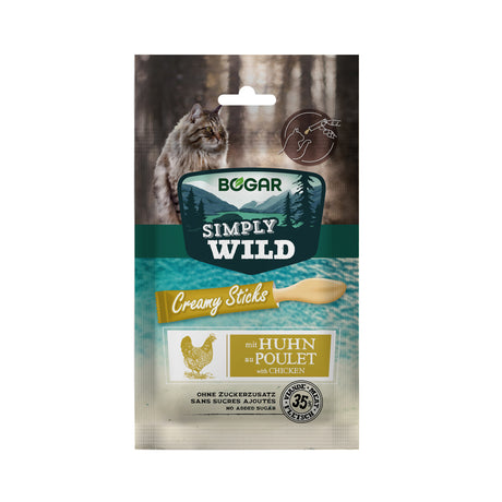 Simply Wild Creamy Sticks med kylling til katte