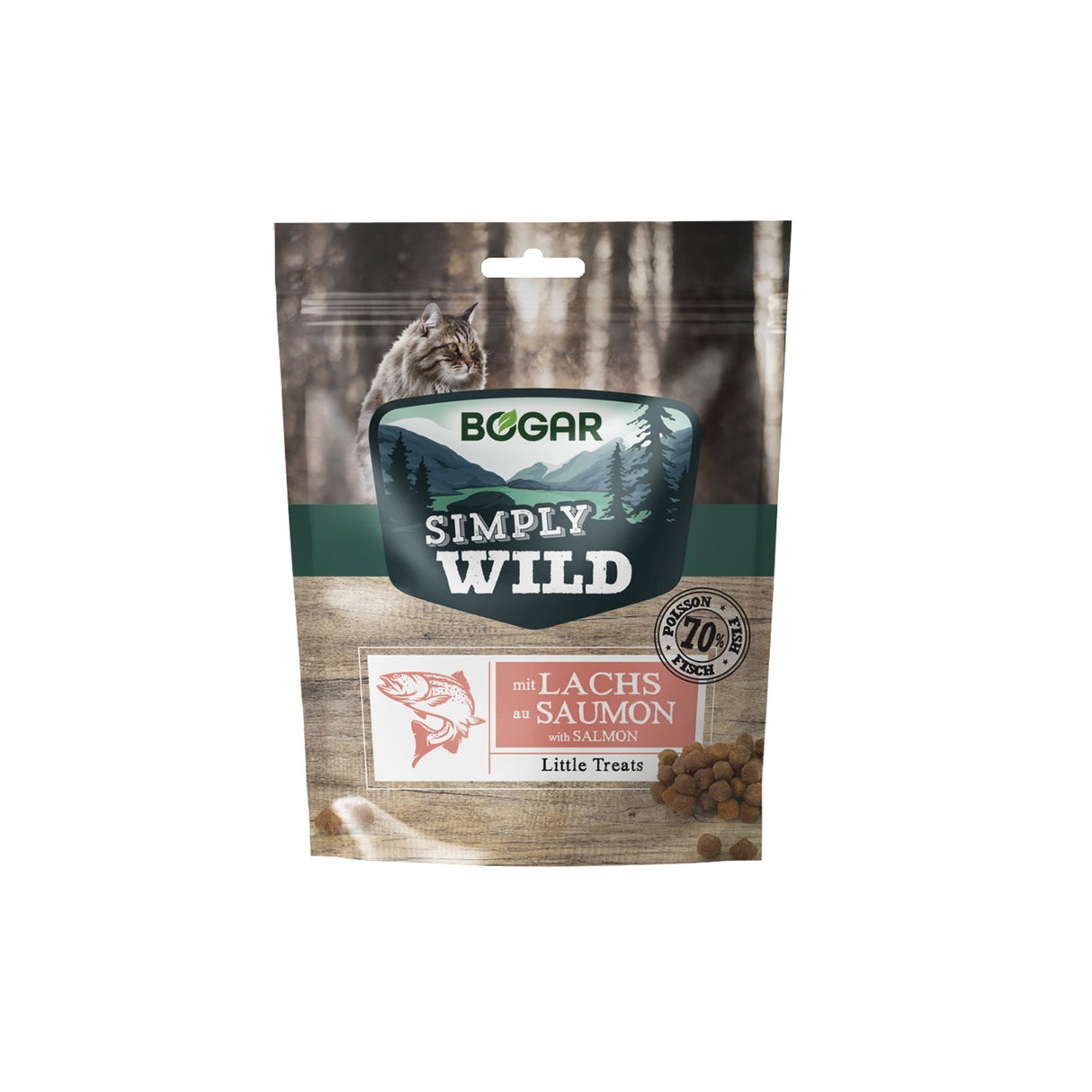 Simply Wild Little Treats Salmon – Små laksesnacks til katte