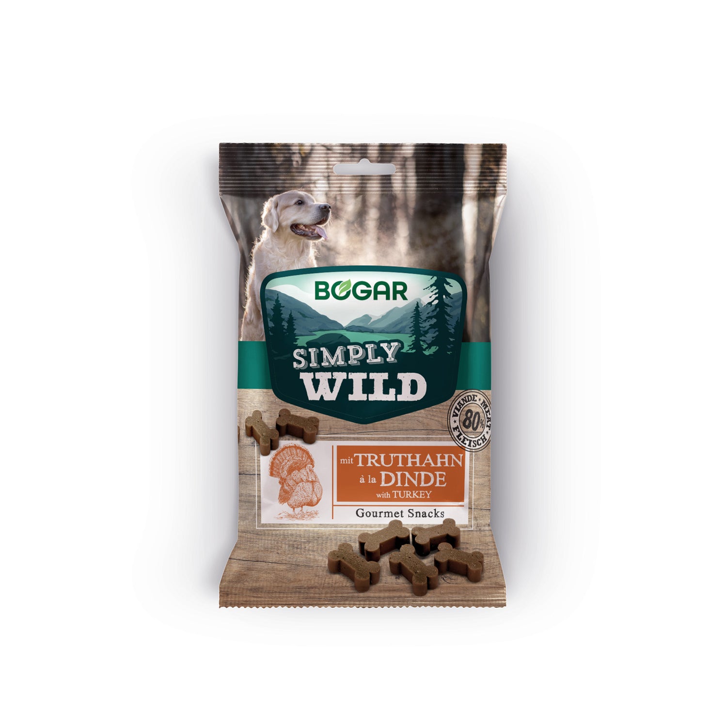Simply Wild hundegodbidder med kalkun – 80% kød | Kornfri snack