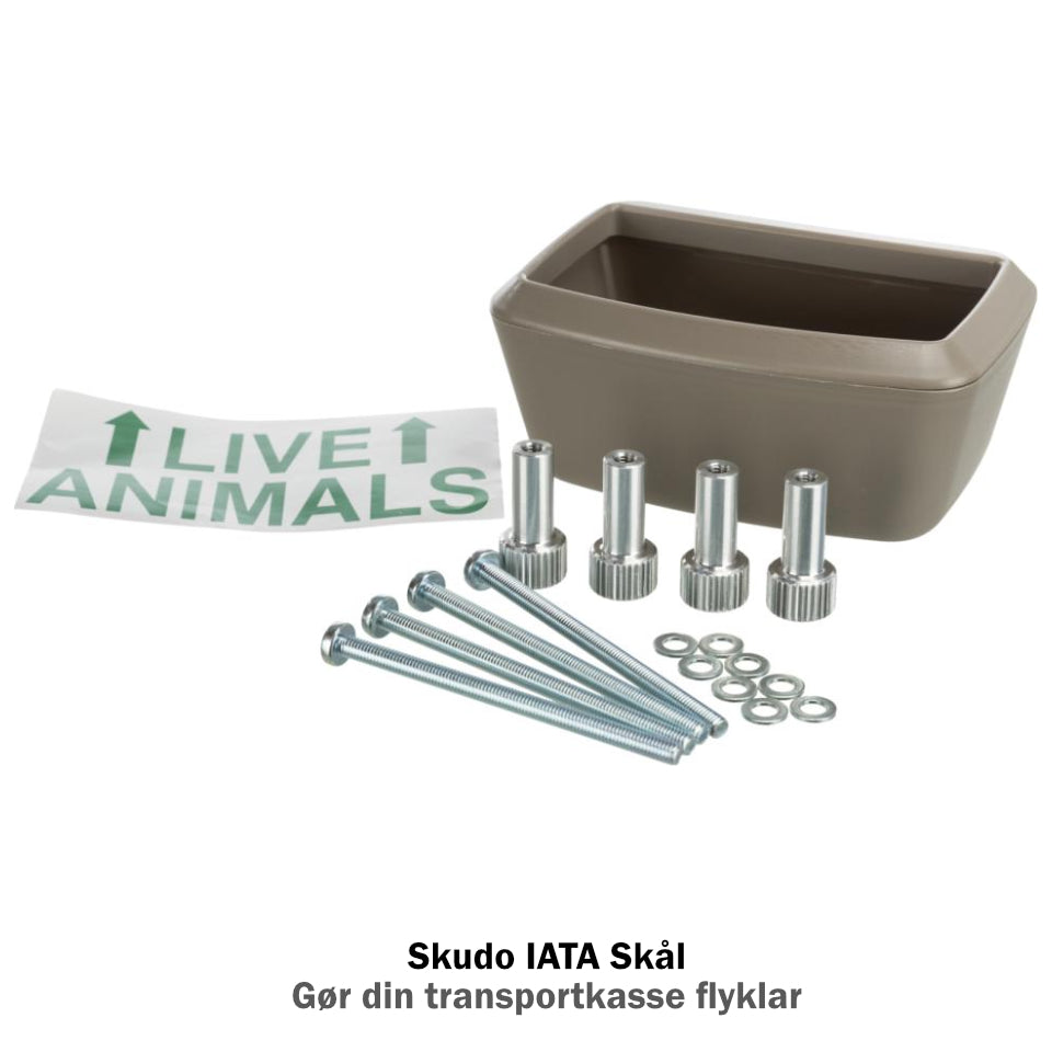 Skudo IATA Skål – Gør din transportkasse flyklar