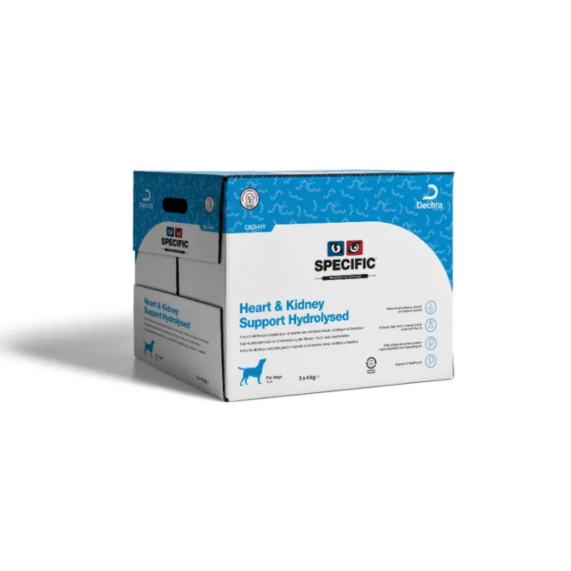 12kg Specific CKD-HY Heart & Kidney Support | Nyre- og hjertevenligt hundefoder med hydrolyseret protein
