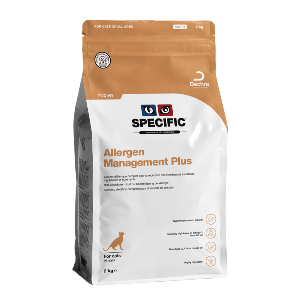 Specific FOD-HY kattemad til katte - Allergy Management Plus