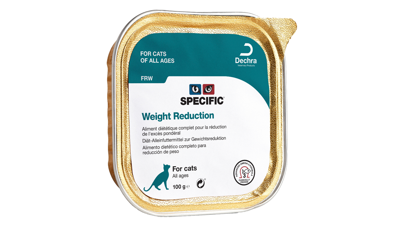 Specific FRW vådfoder til overvægtige katte - Weight Reduction 7x100g