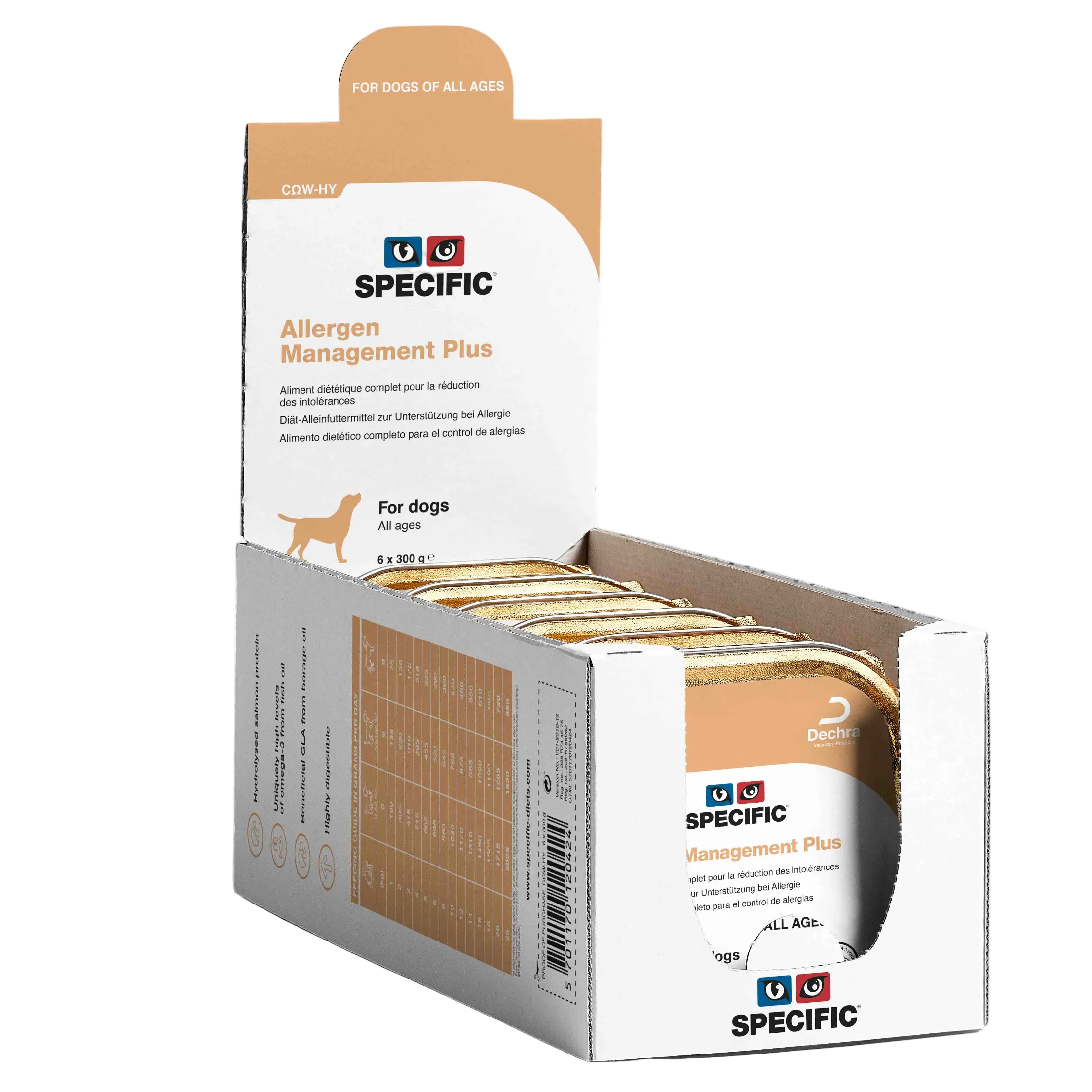 Specific vådfoder COW-HY - Food Allergy Management PLUS, vådfoder til hunde med foderallergi & intolerance 6 x 300 g