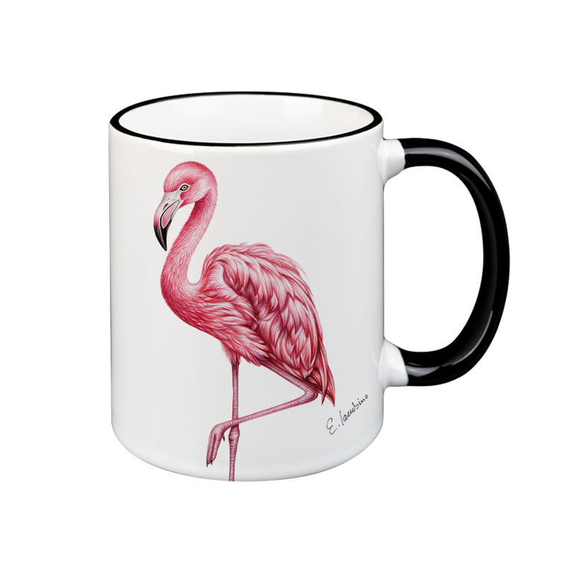 Kop med FLAMINGO - keramik