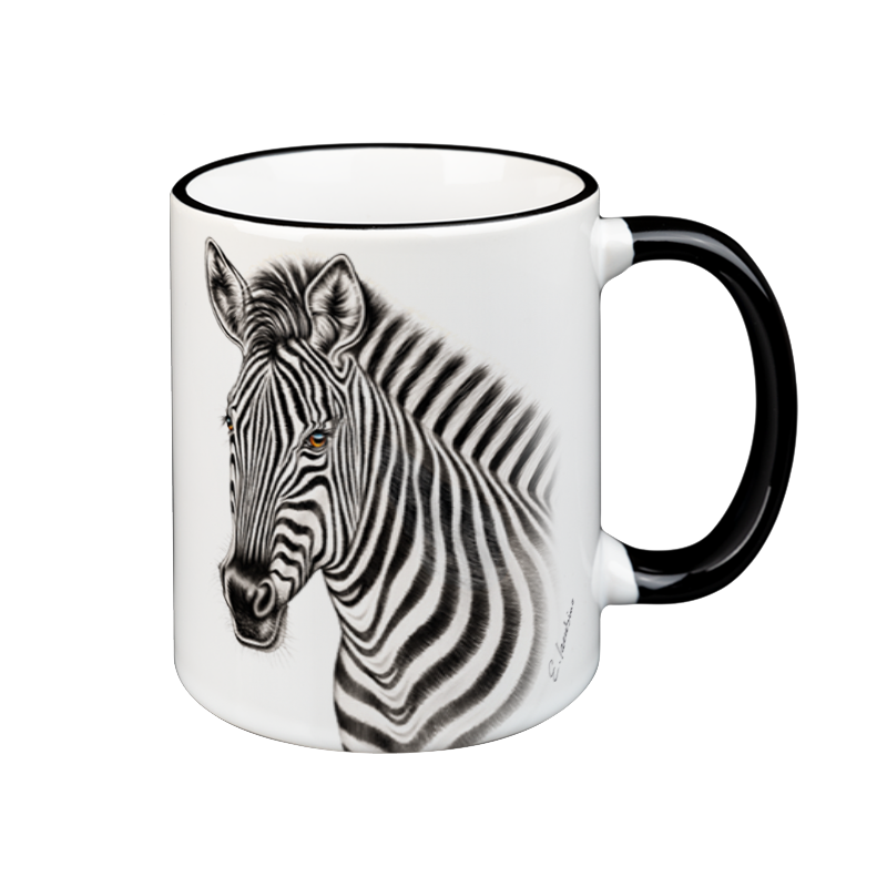 Kop med ZEBRA - keramik