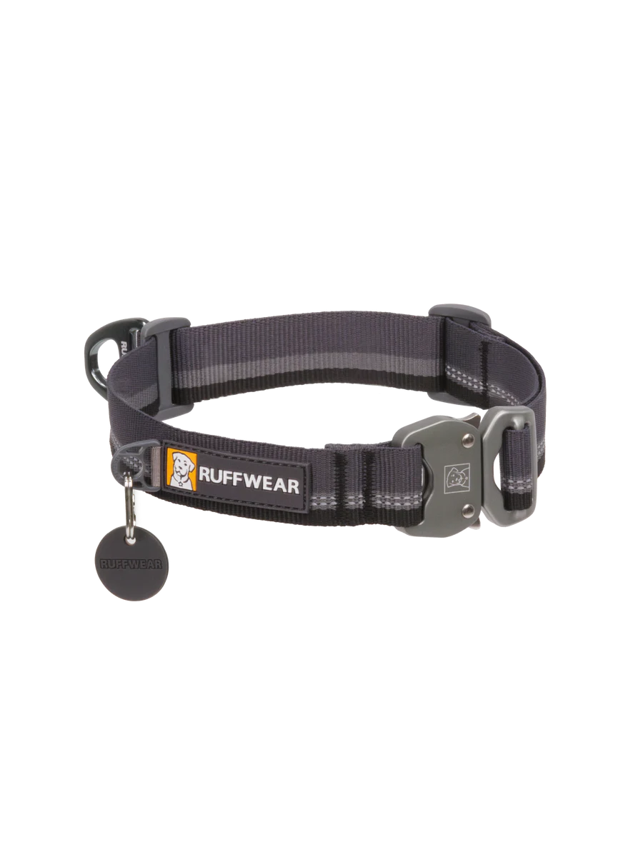 Top Rope™ Metal Buckle Dog Collar Basalt Gray