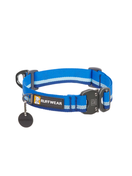 Top Rope™ Metal Buckle Dog Collar Blue Pool