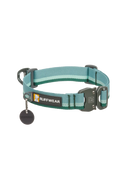 Top Rope™ Metal Buckle Dog Collar River Rock Green