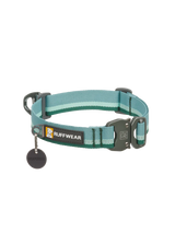 Top Rope™ Metal Buckle Dog Collar River Rock Green
