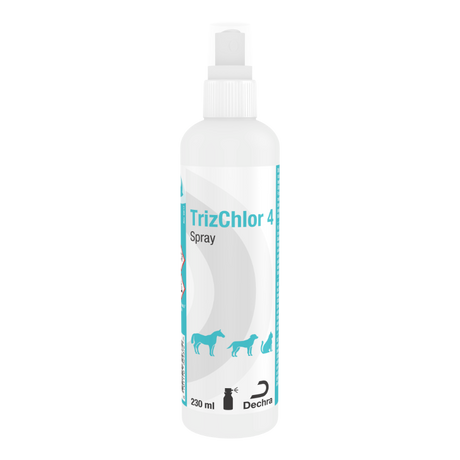 TrizChlor 4 Spray 230ml -  klorhexidin spray til hunde med hudinfektioner