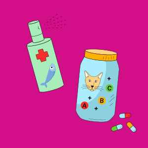 Vitaminer, Mineraler & Omega-Olie til kat – Tilskud til sundhed og trivsel