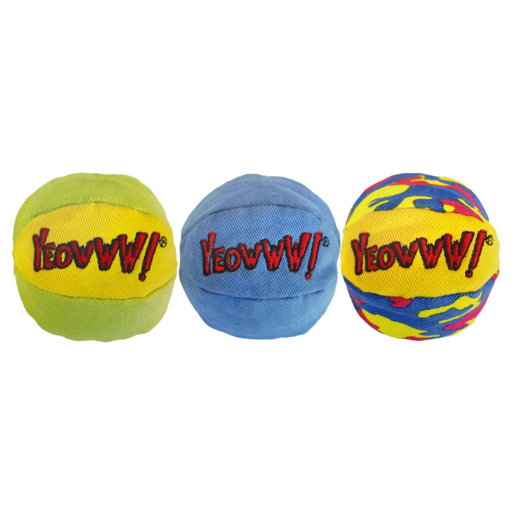 Katte legetøjs bolde med Catnip, Yeowww! My Cats Balls 3-pak